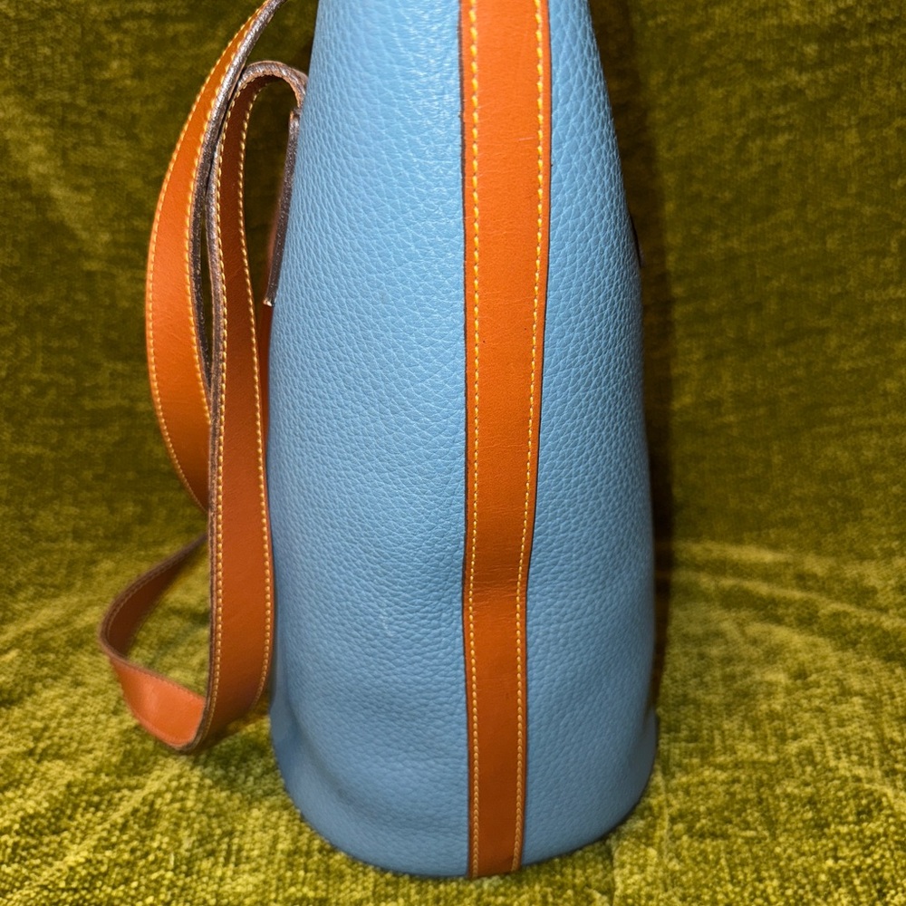 Dooney and Bourke R172 North South Tote in Mediterranean Blue - Picture 6 of 14